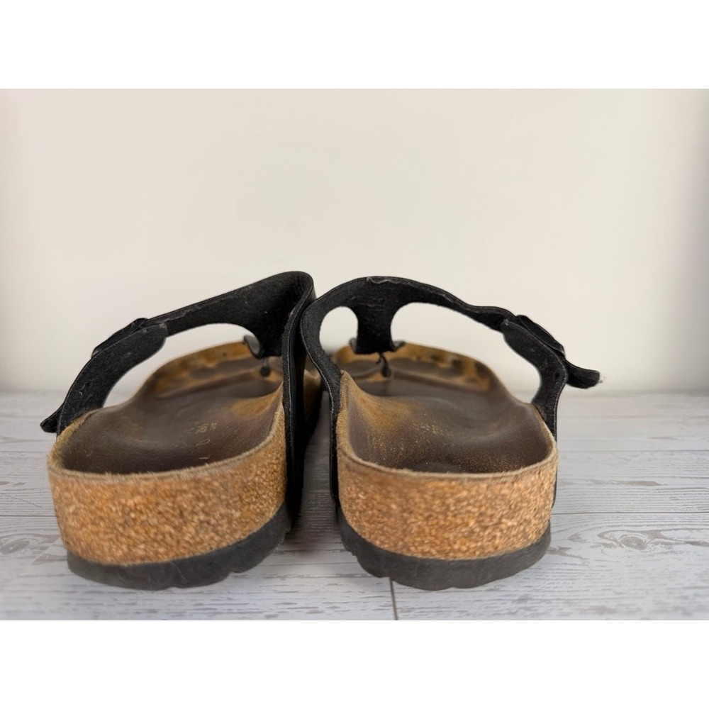 Birkenstock Gizeh Black Leather Thong Sandals Women's Size 40 EU 9 US - Picture 6 of 12